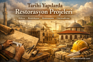 Read more about the article Tarihi Yapılarda Restorasyon Projeleri – Röleve, Restitüsyon, Restorasyon, Güçlendirme (Koruma Kurulu, Geleneksel Malzeme)